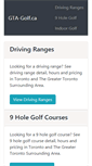 Mobile Screenshot of gta-golf.ca