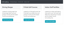 Tablet Screenshot of gta-golf.ca